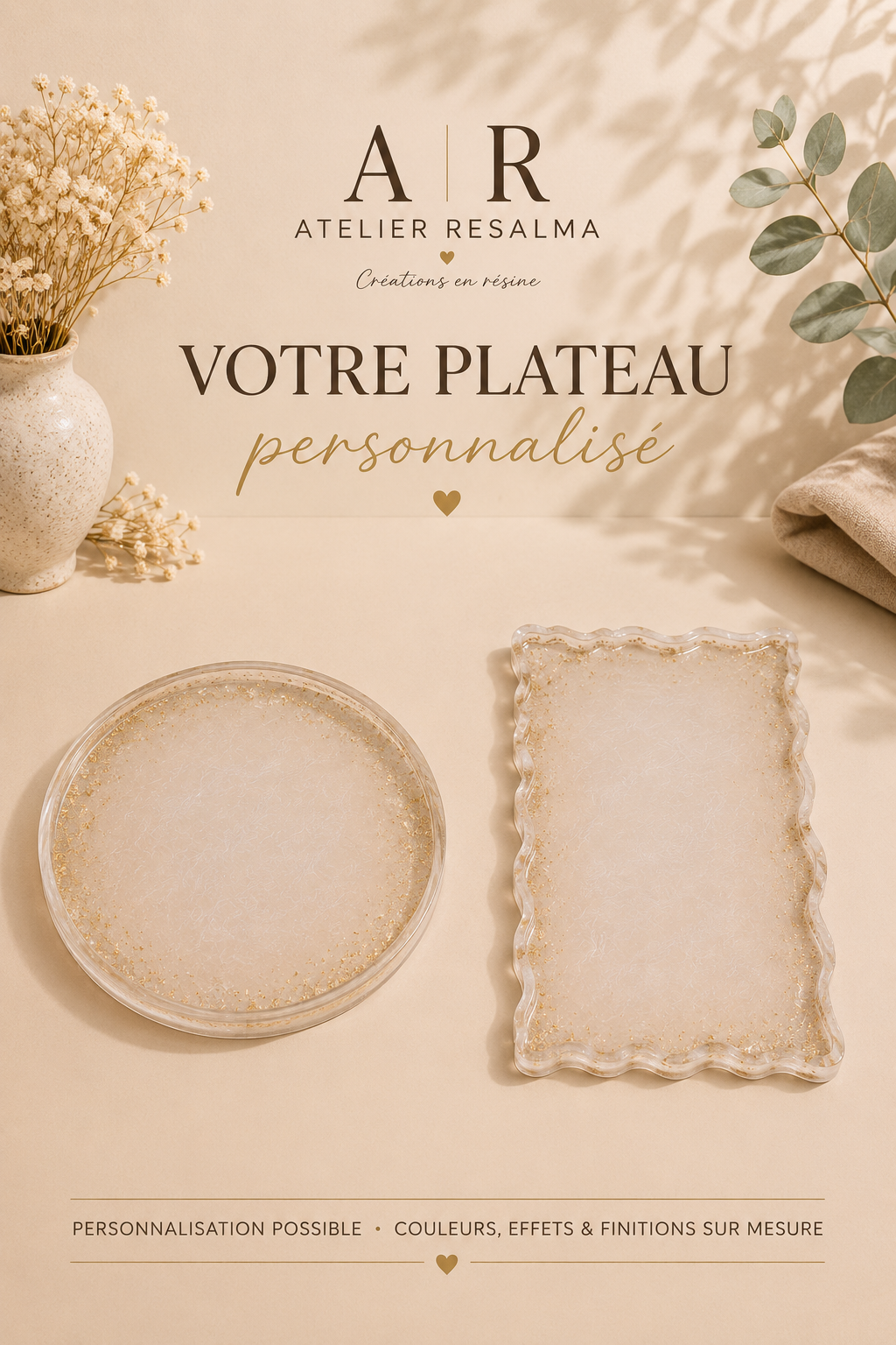 Plateau personnalisable