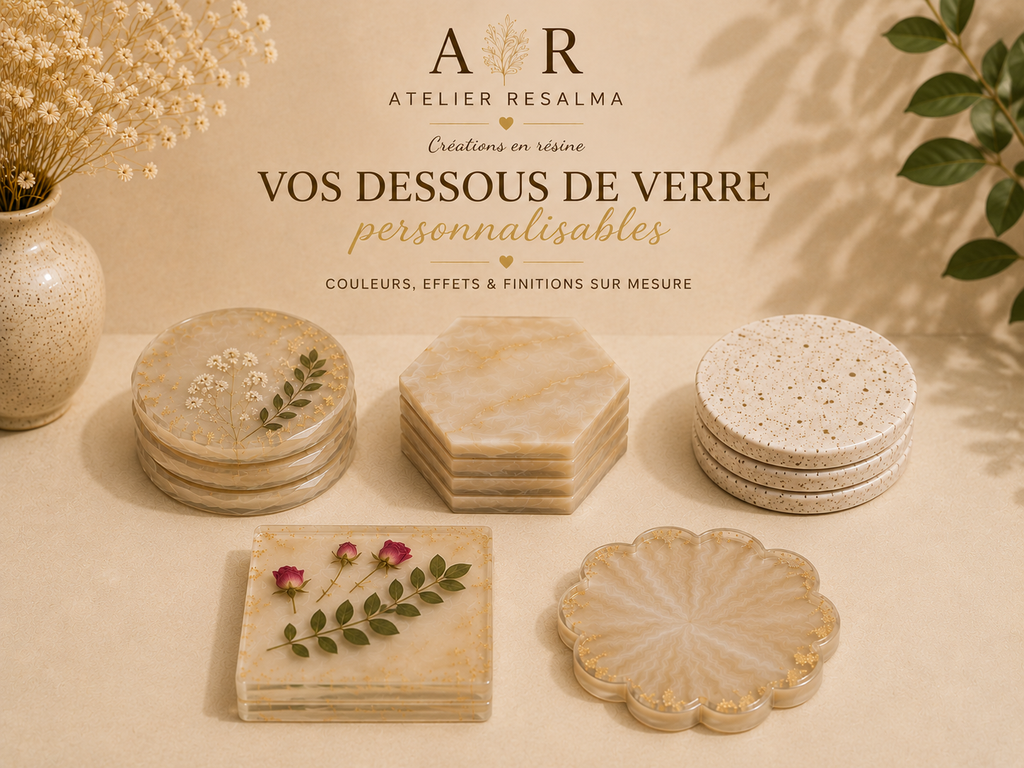Dessous de verre personnalisables