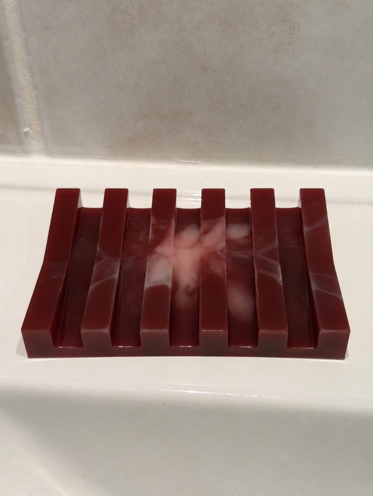 Porte-savon en résine époxy