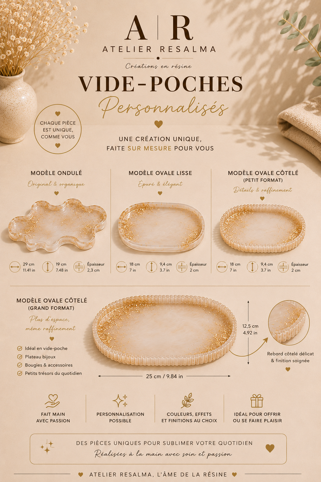 Vide-poche personnalisable